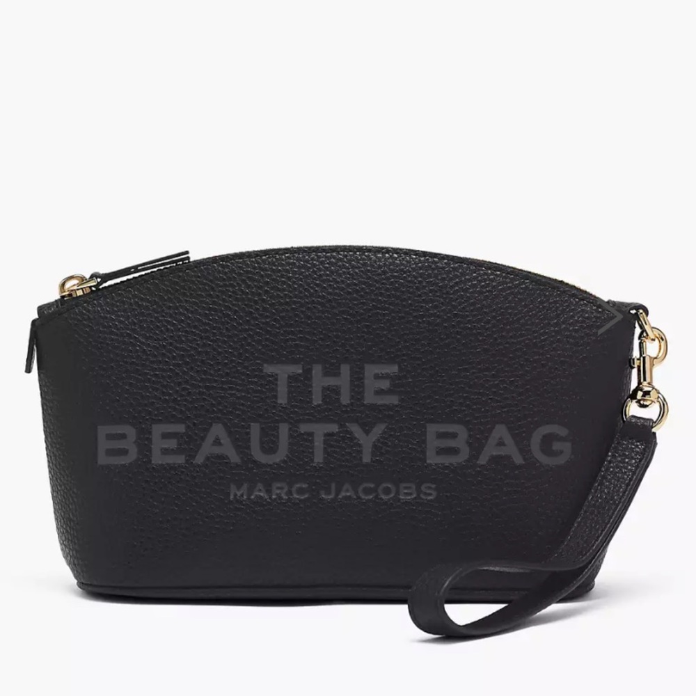 Marc Jacobs Black Textured Cosmetic Bag